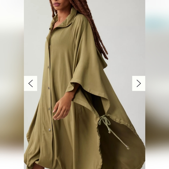 💖💖 NWT Anthropologie Pilcro Oversized Poncho Utility Jacket 💖💖 - Picture 3 of 7